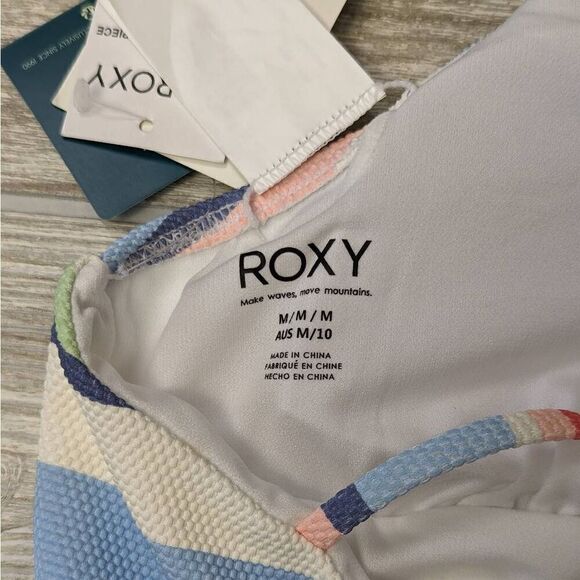 Brand New Roxy Touch of the Rainbow Women’s Medium Multi Color One Piece Suit - Picture 6 of 9